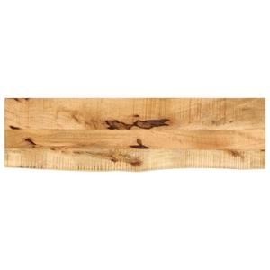 VidaXL Tafelblad met natuurlijke rand 100x40x2,5 cm massief mangohout