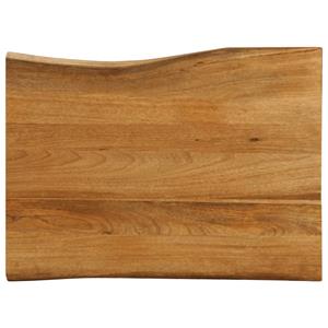 VidaXL Tafelblad met natuurlijke rand 70x60x2,5 cm massief mangohout