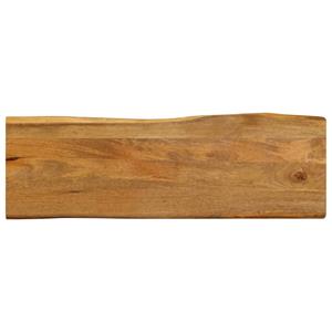 VidaXL Tafelblad met natuurlijke rand 110x40x2,5 cm massief mangohout