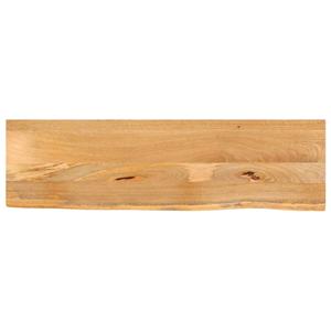 VidaXL Tafelblad met natuurlijke rand 110x40x2,5 cm massief mangohout