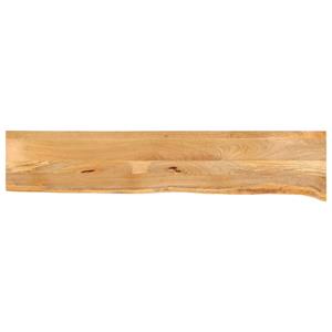 VidaXL Tafelblad met natuurlijke rand 140x30x3,8 cm massief mangohout