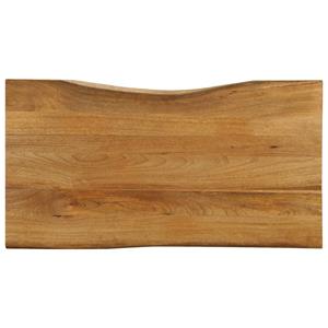 VidaXL Tafelblad met natuurlijke rand 100x60x2,5 cm massief mangohout