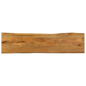 VidaXL Tafelblad met natuurlijke rand 160x40x2,5 cm massief mangohout