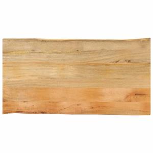 VidaXL Tafelblad met natuurlijke rand 100x60x2,5 cm massief mangohout