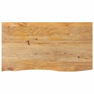 VidaXL Tafelblad met natuurlijke rand 100x60x2,5 cm massief mangohout