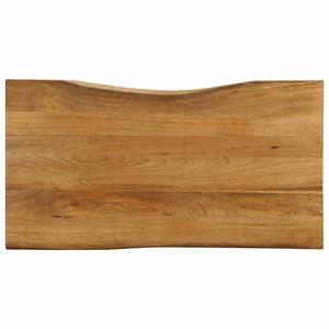 VidaXL Tafelblad met natuurlijke rand 110x60x2,5 cm massief mangohout