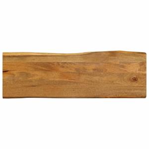 VidaXL Tafelblad met natuurlijke rand 140x40x3,8 cm massief mangohout