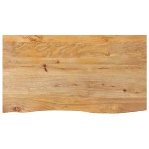 VidaXL Tafelblad met natuurlijke rand 120x60x2,5 cm massief mangohout