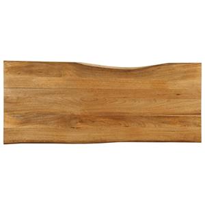 VidaXL Tafelblad met natuurlijke rand 140x60x2,5 cm massief mangohout