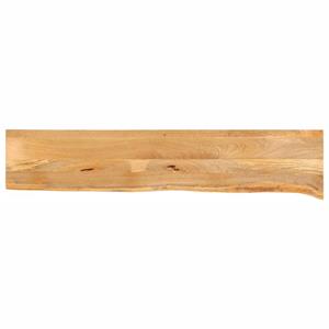 VidaXL Tafelblad met natuurlijke rand 180x30x2,5 cm massief mangohout