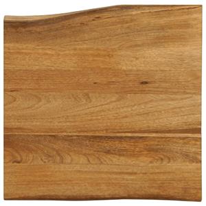 VidaXL Tafelblad met natuurlijke rand 80x80x2,5 cm massief mangohout