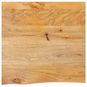 VidaXL Tafelblad met natuurlijke rand 80x80x2,5 cm massief mangohout