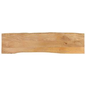 VidaXL Tafelblad met natuurlijke rand 160x40x3,8 cm massief mangohout