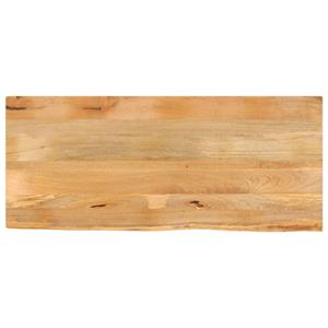 VidaXL Tafelblad met natuurlijke rand 140x60x2,5 cm massief mangohout