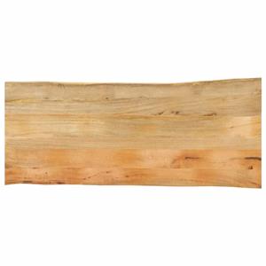 VidaXL Tafelblad met natuurlijke rand 140x60x2,5 cm massief mangohout