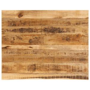 VidaXL Tafelblad met natuurlijke rand 100x80x2,5 cm massief mangohout