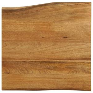 VidaXL Tafelblad met natuurlijke rand 80x80x3,8 cm massief mangohout