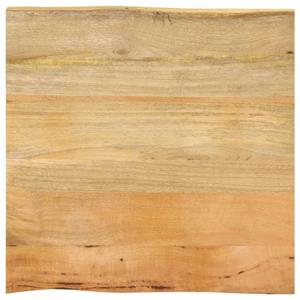 VidaXL Tafelblad met natuurlijke rand 80x80x3,8 cm massief mangohout