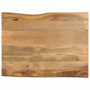 VidaXL Tafelblad met natuurlijke rand 100x80x3,8 cm massief mangohout