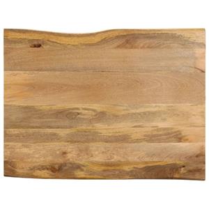 VidaXL Tafelblad met natuurlijke rand 110x80x3,8 cm massief mangohout