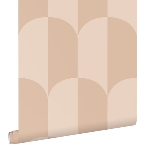 ESTAhome Behang Art Deco Bogen Poederroze - 50 X 900 Cm - 139994