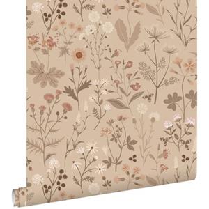 ESTAhome Behang Veldbloemen Zand Beige - 50 X 900 Cm - 139840