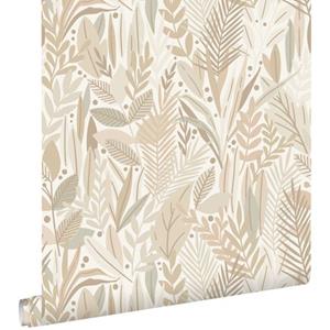 ESTAhome Behang Bladeren Zand Beige - 50 X 900 Cm - 139852