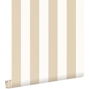 ESTAhome Behang Strepen Wit En Lichtbeige - 50 X 900 Cm - 139913