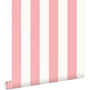 ESTAhome Behang Strepen Licht Roze En Wit - 50 X 900 Cm - 139906