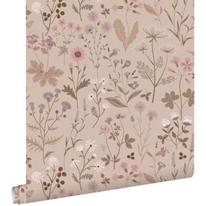 ESTAhome Behang Veldbloemen Lila Roze - 0.53 X 10.05 M - 139841