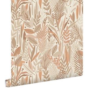 ESTAhome Behang Bladeren Beige En Licht Terracotta - 50 X 900 Cm - 139854