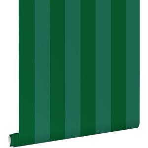 ESTAhome Behang Strepen Donkergroen - 50 X 900 Cm - 139909