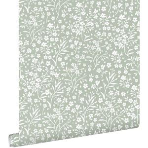 ESTAhome Behang Bloemetjes Mintgroen - 50 X 900 Cm - 139879