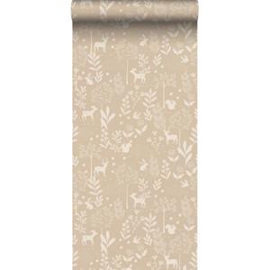 ESTAhome Behang Bos Met Bosdieren Beige - 0.53 X 10.05 M - 139757