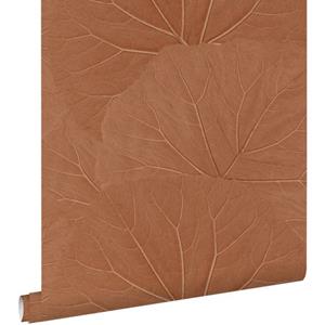 ESTAhome Behang Bladeren Terracotta - 50 X 900 Cm - 139915