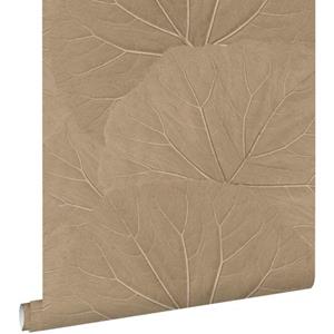 ESTAhome Behang Bladeren Zand Beige - 50 X 900 Cm - 139917