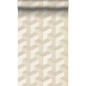 Origin Wallcoverings Eco-texture Vliesbehang Grafisch 3d Motief Lichtbeige