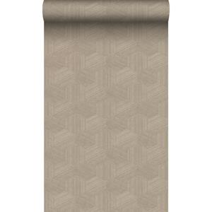 Origin Wallcoverings Eco-texture Vliesbehang Grafisch 3d Motief Beige - 50 X 900 Cm