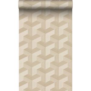 Origin Wallcoverings Eco-texture Vliesbehang Grafisch 3d Motief Beige - 50 X 900 Cm