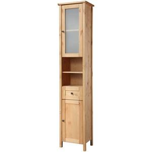 Welltime Hoge kast Sylt Badkamermeubel in landelijke stijl, breedte 40 cm, van massief hout