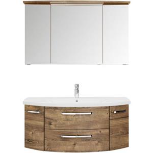 Saphir Badmeubelset Serie 4010 2-teilig Keramik-Waschtisch mit LED-Spiegelschrank (set)