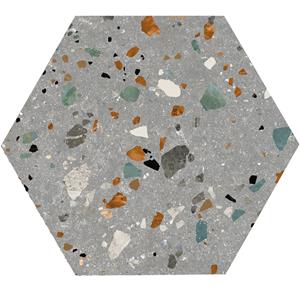 Jabo Tegelsample:  Gobi Grigio wandtegel hexagon 20x24cm gerectificeerd