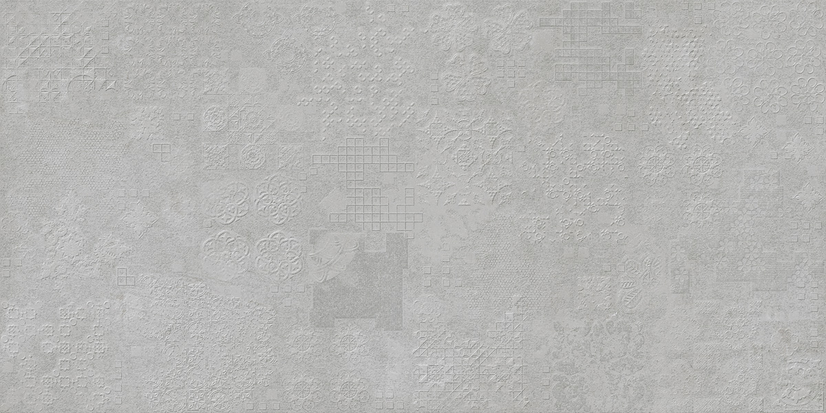 Jabo Tegelsample:  Beton Cire Bercy Grigio wandtegel reliëf grijs 60x120cm gerectificeerd
