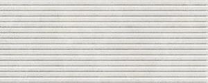 Jabo Tegelsample:  Borneo White wandtegel streep 30x75cm gerectificeerd