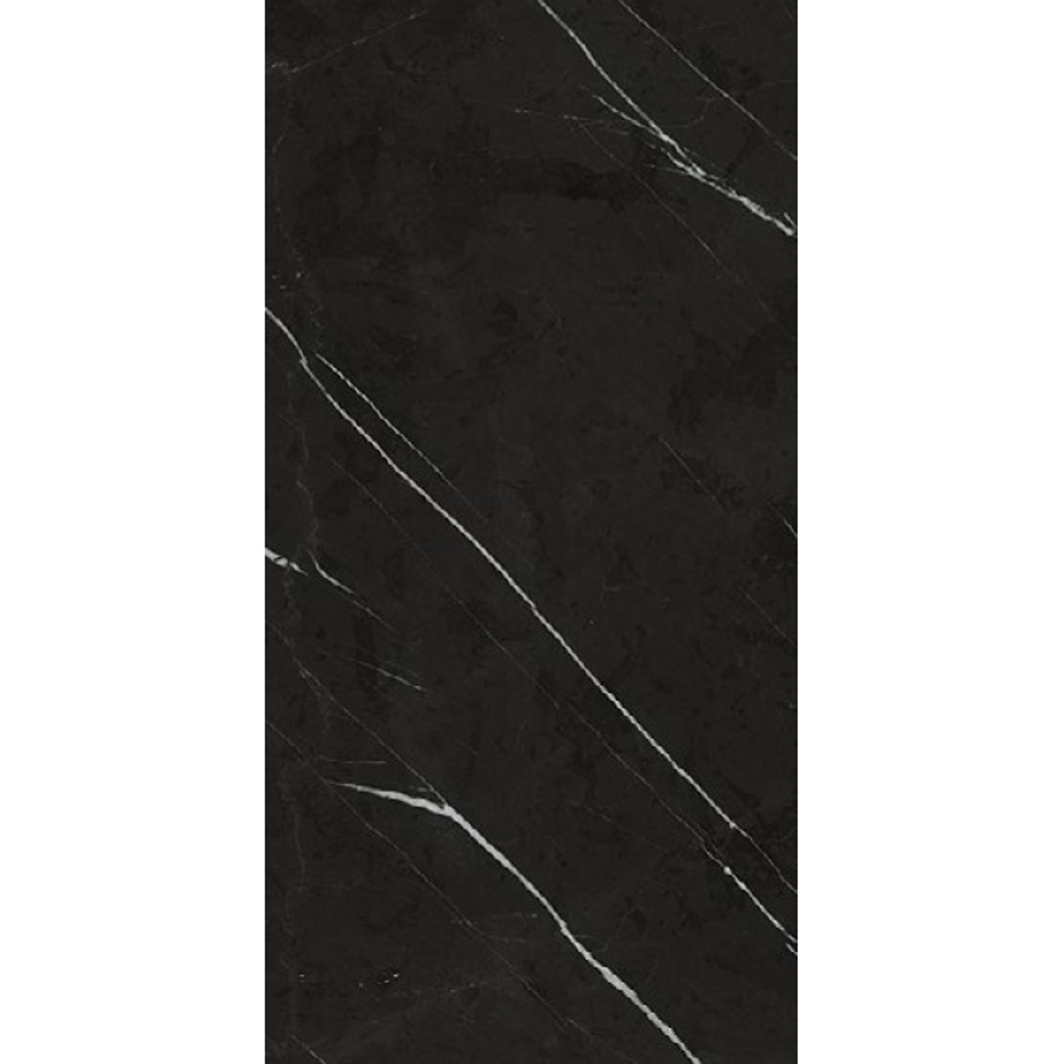 Mykonos Vloertegel  Excelsior Black 60x120 cm Glans Marmerlook Zwart 