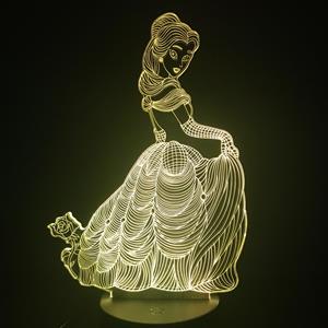 Ontwerp-zelf 3D LED LAMP - Prinses