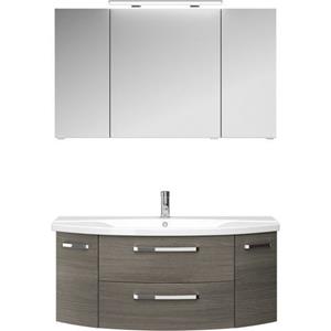 Saphir Badmeubelset Serie 4010 2-teilig Keramik-Waschtisch mit LED-Spiegelschrank (set)