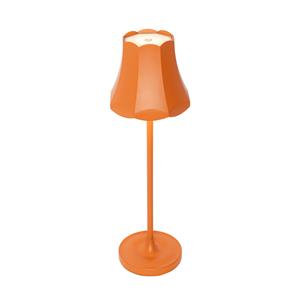 QAZQA Retro tafellamp oranje oplaadbaar IP44 - Granny