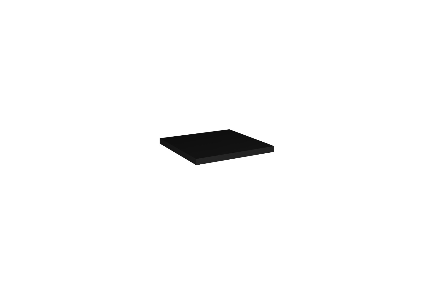 Comad Nova Black wastafel toppaneel 40cm zwart