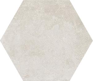 Jabo Tegelsample:  Midtown Cream hexagon vloertegel 15x17cm